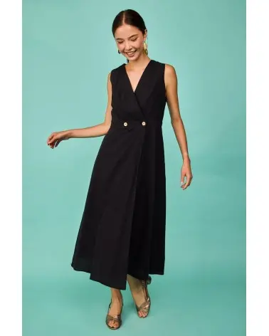 Vestido Largo Cudillero Negro Smile Esenziashopping Zaragoza