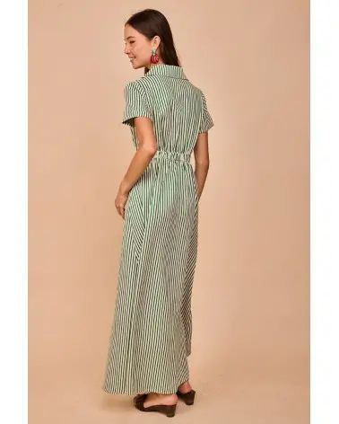 Vestido Largo Toró Verde Smile espalda Esenziashopping Zaragoza