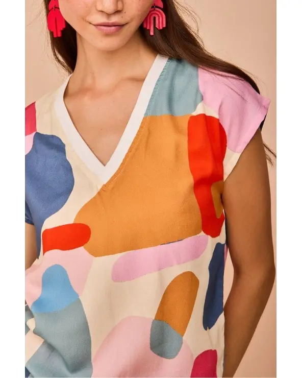Top Concha Multicolor Smile detalles Esenziashopping Zaragoza