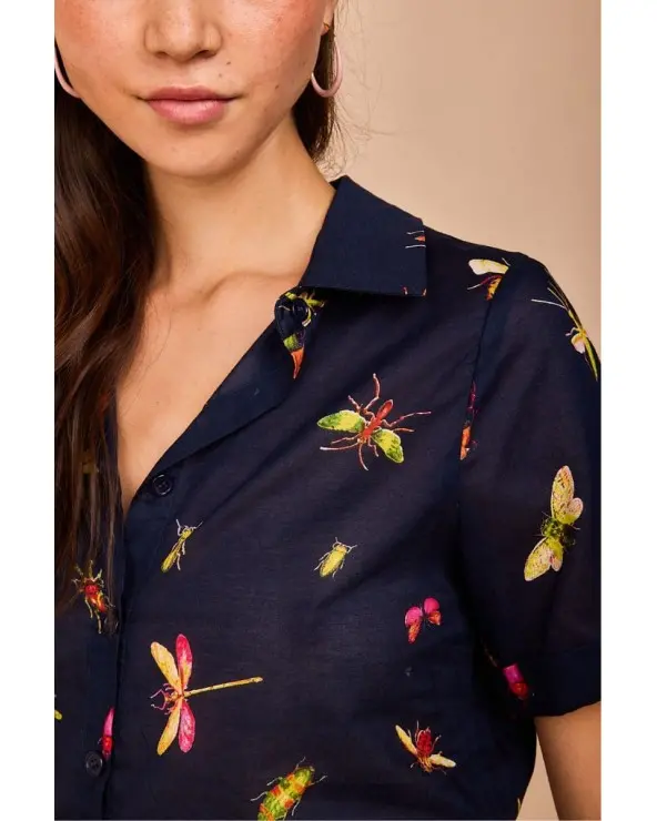 Camisa Somo Insectos Marino Smile detalle Esenziashopping Zaragoza