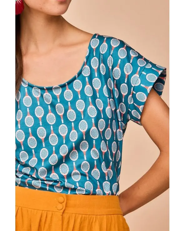 Top Luaña Tenis Smile detalle Esenziashopping Zaragoza