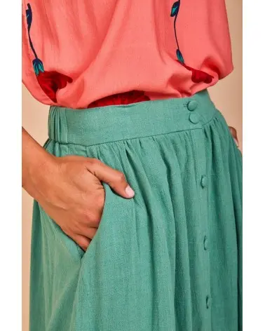Falda Castro Menta Smile detalle Esenziashopping Zaragoza