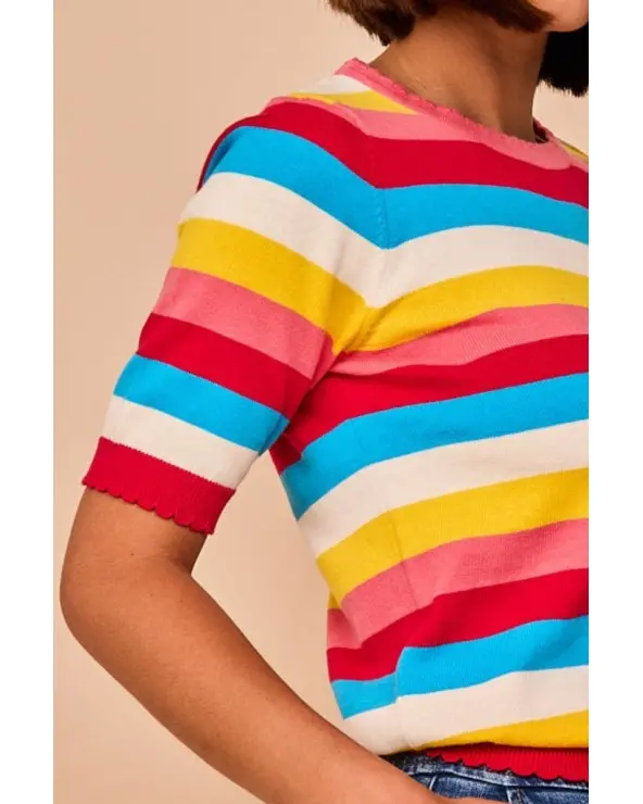 Top Barqueiro Arcoiris Smile detalle Esenziashopping Zaragoza