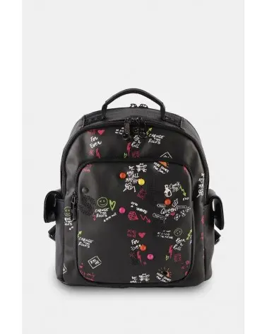 Mochila Estampado Gráfico Negra Pepe Moll Esenziashopping Zaragoza