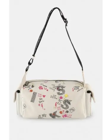 Bolso De Hombro Estampado Gráfico Blanco Pepe Moll Esenziashopping Zaragoza