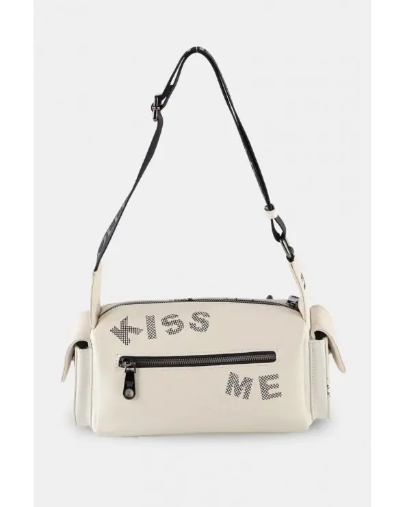 Bolso De Hombro Estampado Gráfico Blanco Pepe Moll espalda Esenziashopping Zaragoza