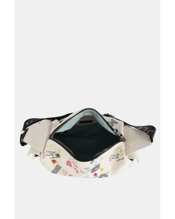 Bolso De Hombro Estampado Gráfico Blanco Blanco Pepe Moll interior Esenziashopping Zaragoza