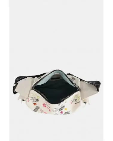 Bolso De Hombro Estampado Gráfico Blanco Blanco Pepe Moll interior Esenziashopping Zaragoza