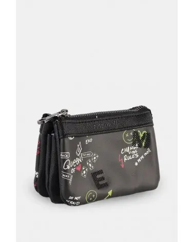Monedero Estampado Gráfico Negro Pepe Moll Esenziashopping Zaragoza