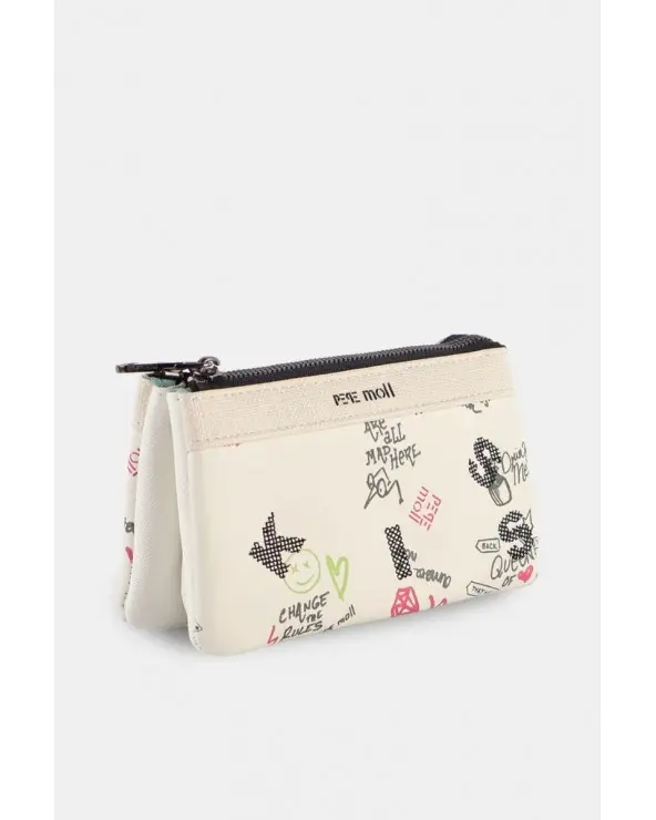 Cartera Estampado Gráfico Blanco Pepe Moll Esenziashopping Zaragoza