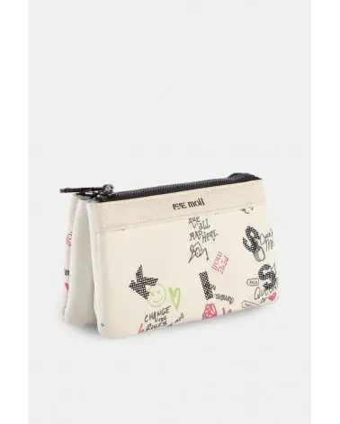 Cartera Estampado Gráfico Blanco Pepe Moll Esenziashopping Zaragoza