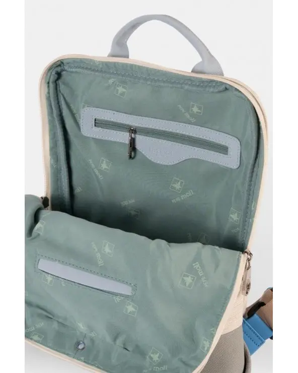 Mochila Bolsillo Frontal Azul Pepe Moll interior Esenziashopping Zaragoza