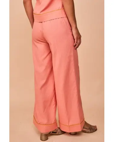 Pantalón Sopela Rosa Empolvado Smile espalda Esenziashopping Zaragoza