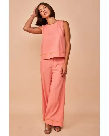 Pantalón Sopela Rosa Empolvado Smile total look Esenziashopping Zaragoza