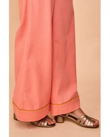 Pantalón Sopela Rosa Empolvado Smile detalle Esenziashopping Zaragoza