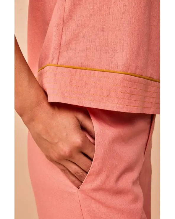Pantalón Sopela Rosa Empolvado Smile detalle Esenziashopping Zaragoza