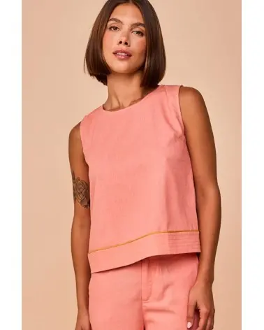 Top Elantxobe Rosa Empolvado Smile Esenziashopping Zaragoza