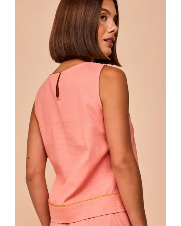 Top Elantxobe Rosa Empolvado Smile espalda Esenziashopping Zaragoza