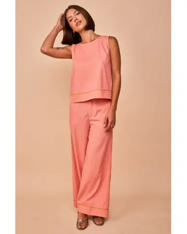 Top Elantxobe Rosa Empolvado Smile total look Esenziashopping Zaragoza