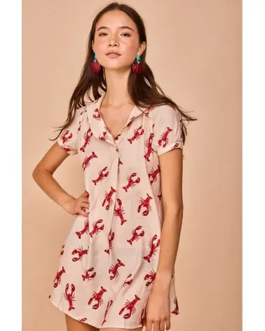 Vestido Corto Candás Rojo Smile Esenziashopping Zaragoza