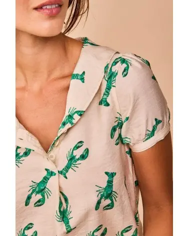 Vestido Corto Candás Verde Smile detalle Esenziashopping Zaragoza