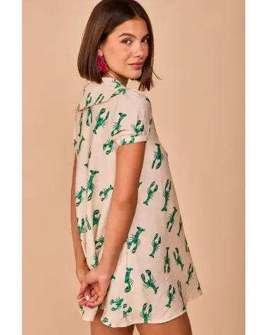 Vestido Corto Candás Verde Smile espalda Esenziashopping Zaragoza