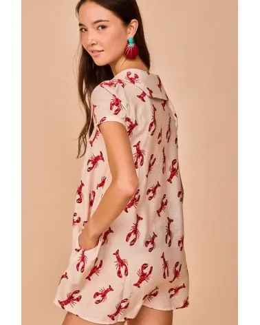 Vestido Corto Candás Rojo Smile espalda Esenziashopping Zaragoza